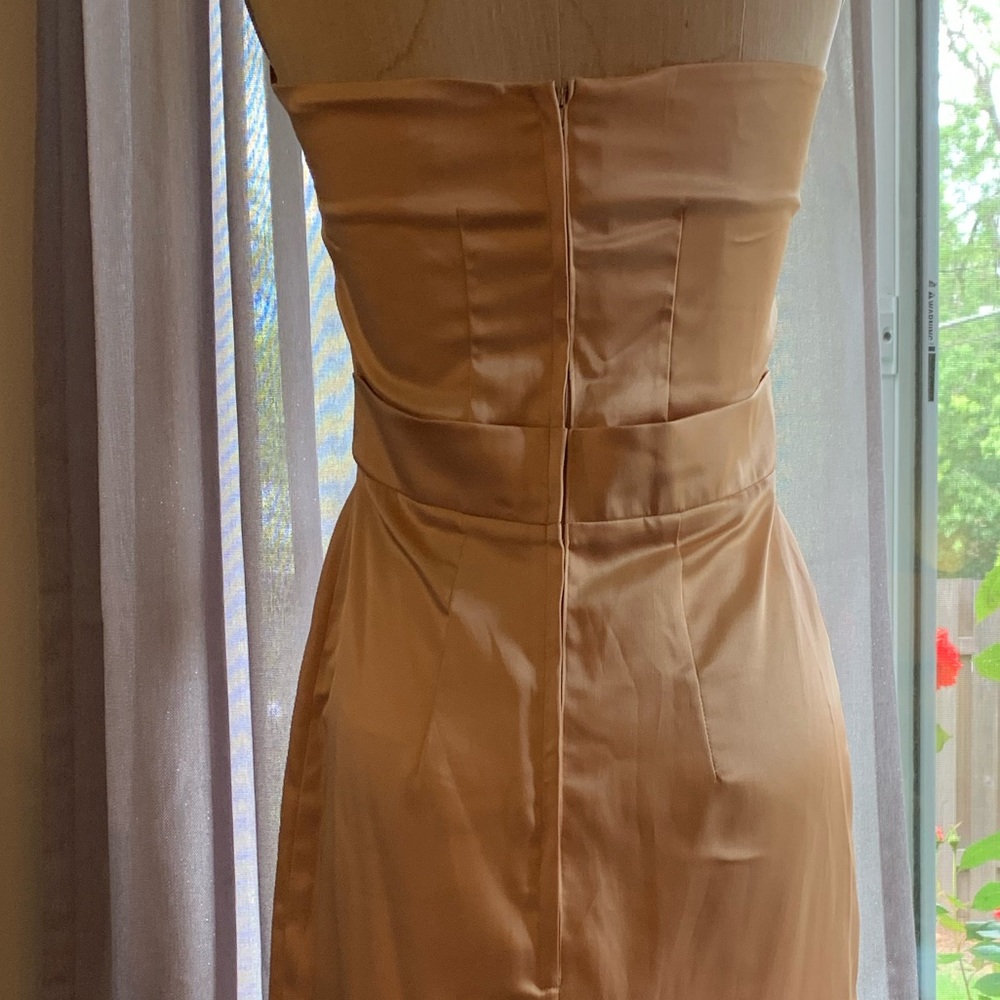 Gold dress Queen of Hearts halter dress. Vintage reproduction. - Picture 2 of 4
